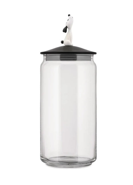 Alessi Lula voorraadpot hondenvoer - zwart - AMMI21 B