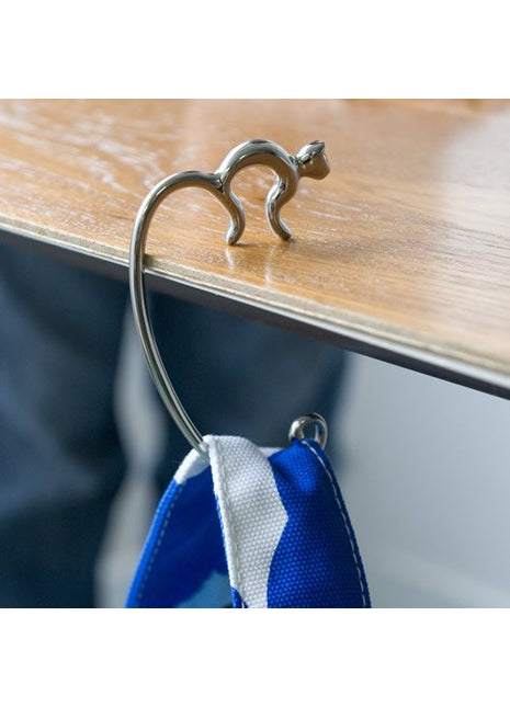 Alessi Minou tassenhaak RVS gepolijst - Poes RVS - FGO01