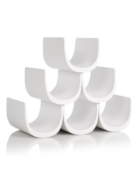 GIA17 W Alessi Noè wijnrek / flessenhouder - wit