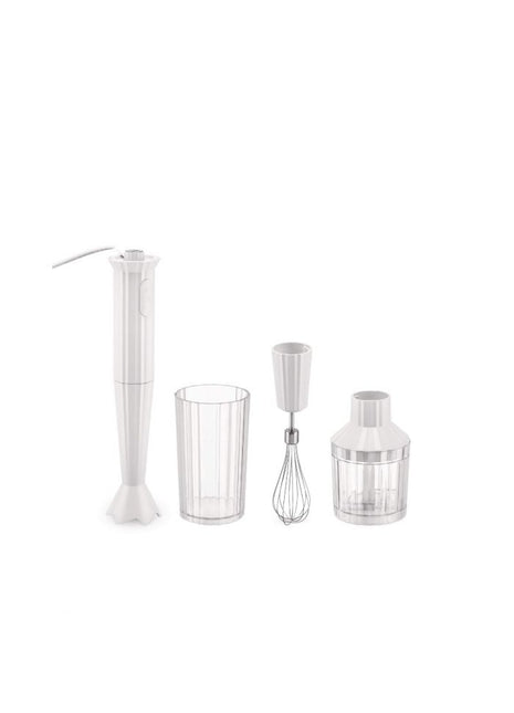 MDL10S W Alessi Plissé staafmixer - set wit