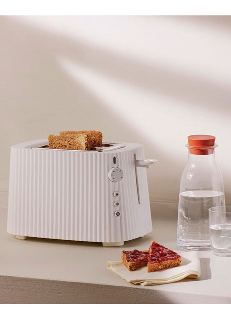 Alessi Plissé toaster / broodrooster wit
