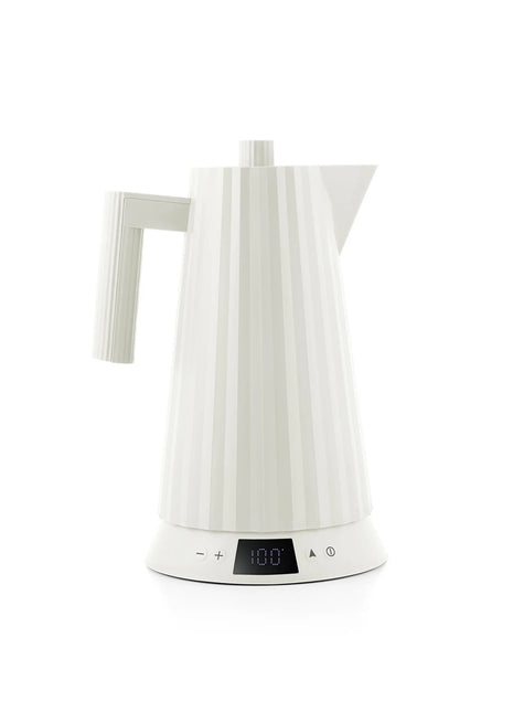Alessi Plissé waterkoker wit temp. control 1.7L - MDL21 W