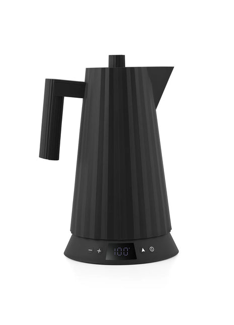 Alessi Plissé waterkoker zwart temp. control 1.7L - MDL21 B