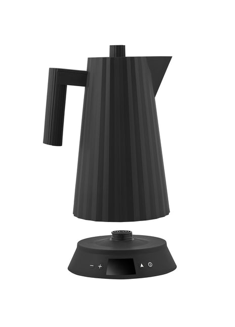 Alessi Plissé waterkoker zwart temp. control 1.7L - MDL21 B