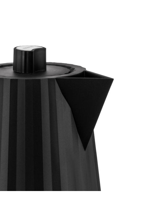 Alessi Plissé waterkoker zwart design 1L