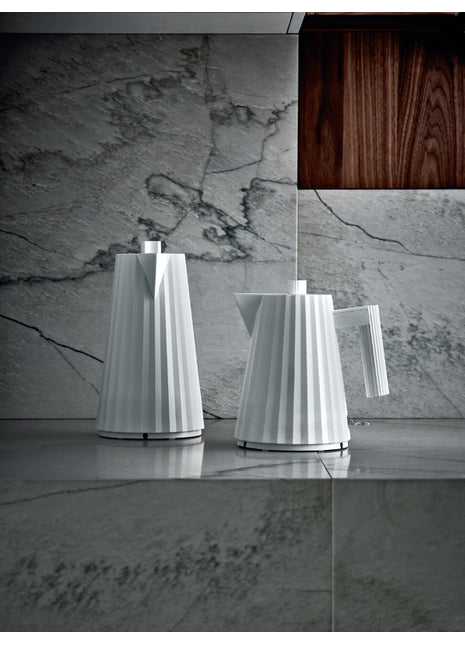 Alessi Plissé waterkoker wit design 1L - MDL06/1 W