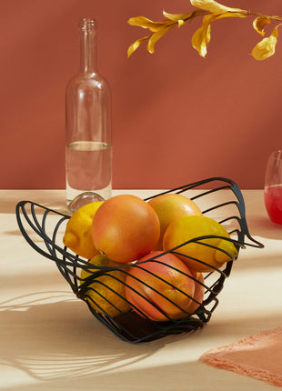 Alessi Trinity schaal - fruitschaal 33cm zwart ACO04/16B