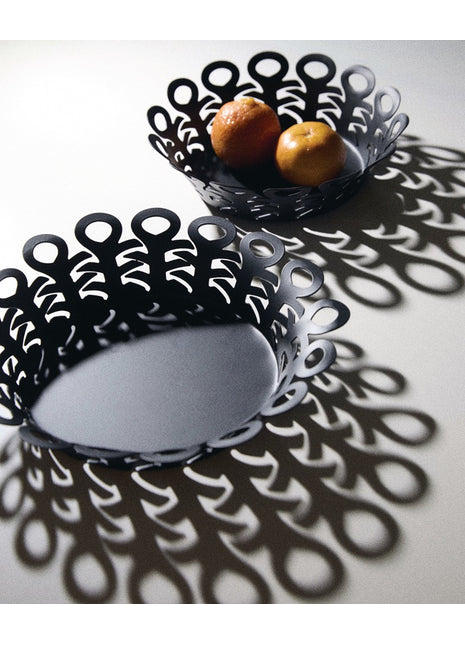 Alessi Vimi basket - fruitschaal 25cm zwart BM21/25B