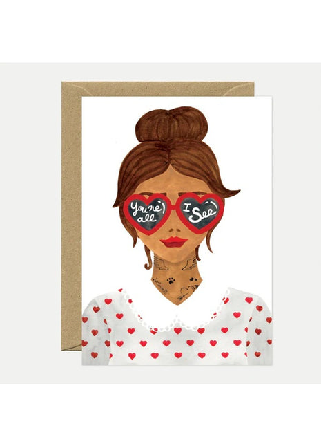 All The Ways To Say Wenskaart Liefde & Vriendschap, You're all I see