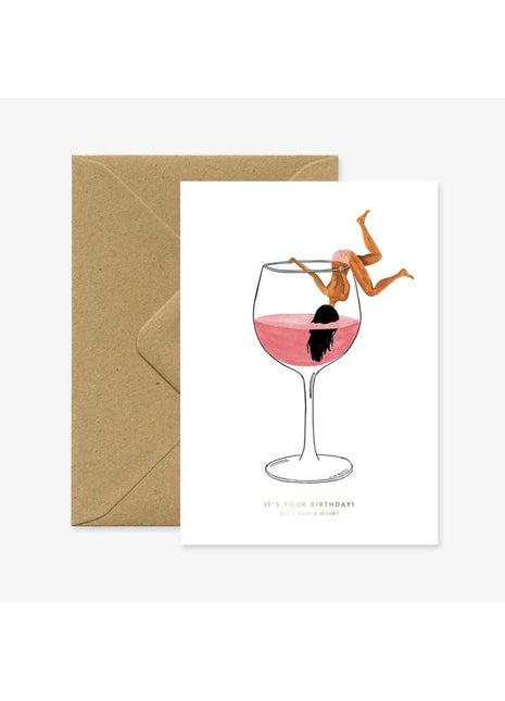 All The Ways To Say verjaardagskaart, just one drink