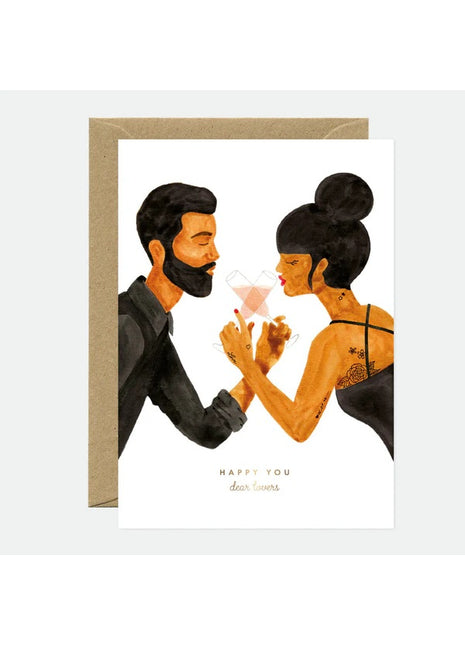 All The Ways To Say Wenskaart Liefde & Vriendschap, Happy Lovers