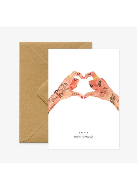 All The Ways To Say Wenskaart Liefde & Vriendschap, Hands of Love