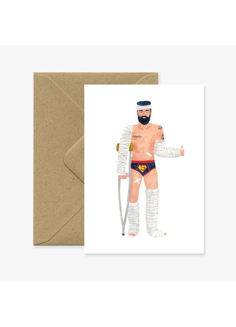 All The Ways To Say beterschap kaart, Super Hero