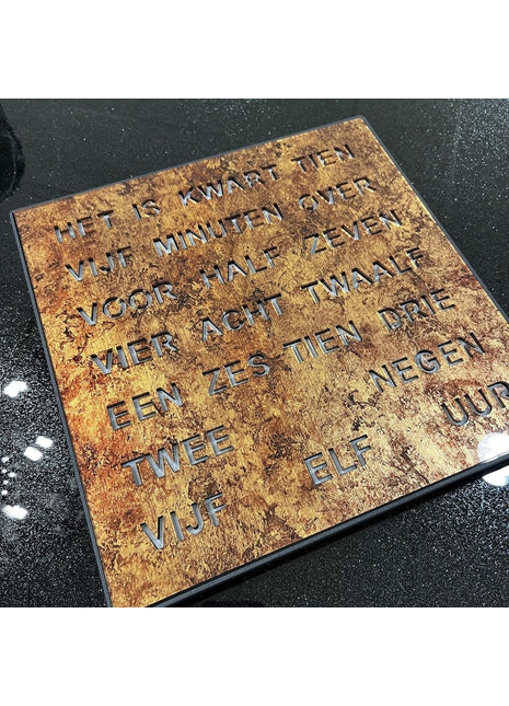 T1243NL Intertime woordklok epoxy 