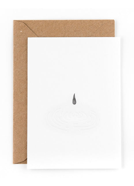 Ansichtkaart / Wenskaart - Condoleance - druppel