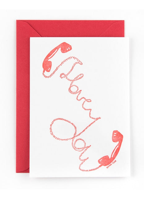 Ansichtkaart / Wenskaart - liefde - phone love