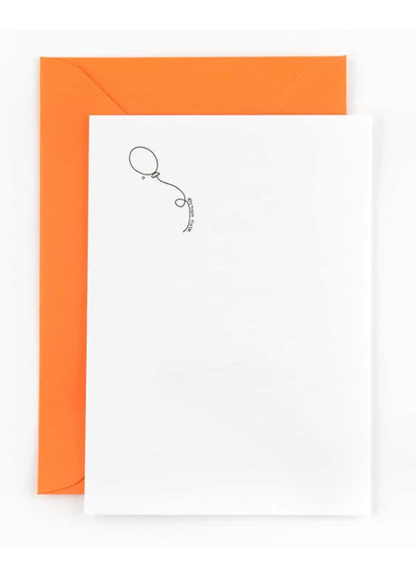 Ansichtkaart / Wenskaart - Condoleance - ballon