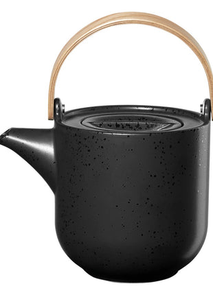 19370190 ASA Coppa Kuro theepot met houten handgreep 1.0L