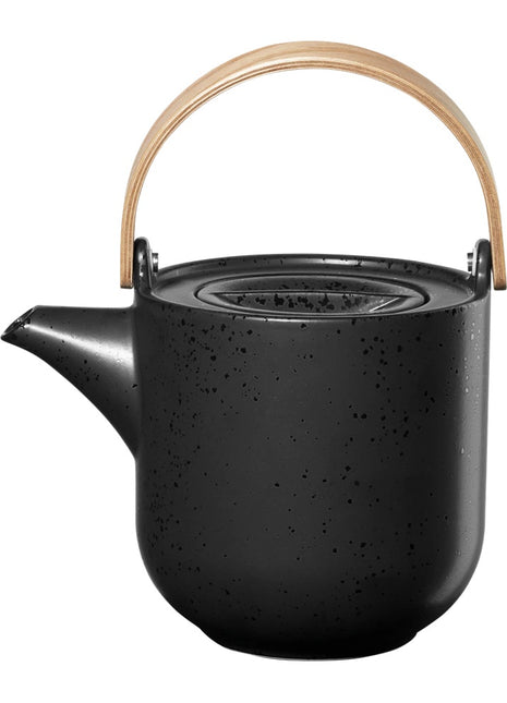 19370190 ASA Coppa Kuro theepot met houten handgreep 1.0L