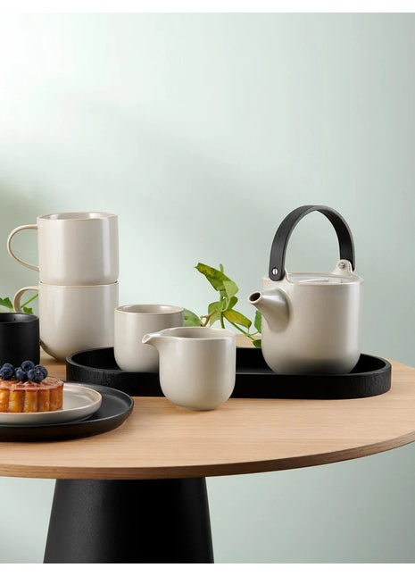 19370184 ASA Coppa Tofu theepot met houten handgreep 1.0L