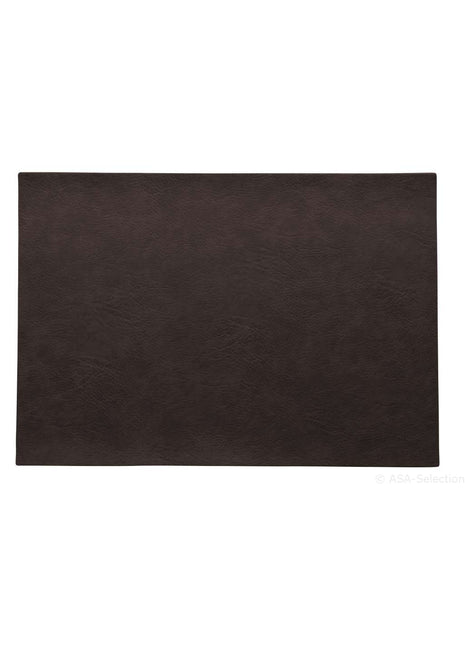 ASA Selection Placemat vegan leather / kunstleer - black coffee 78304076