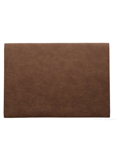 ASA Selection Placemat kunstleer 33x46 bruin / caramel 78306076