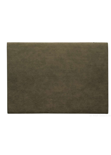 ASA Selection Placemat kunstleer / vegan leather groen khaki 78305076