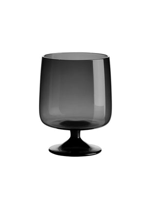 53505009 ASA Sarabi mondgeblazen wijnglas lage voet grijs