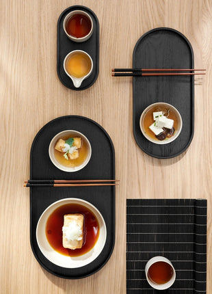  ASA Selection dienblad ovaal zwart hout 