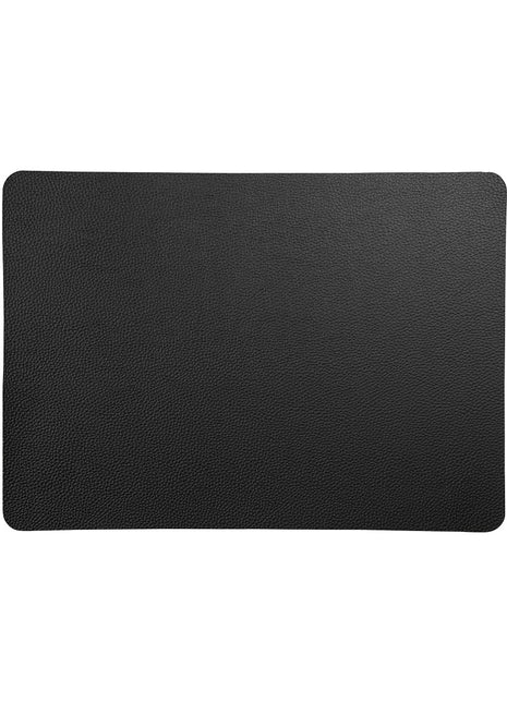 ASA Selection Placemat imitatieleer / kunstleer optic ruw zwart 8800420