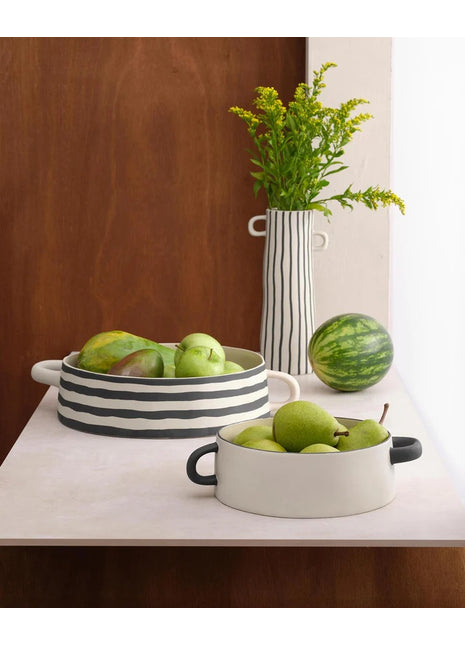 84014130 ASA Selection Rayu keramieken vaas verticale streep