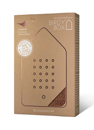 Relaxound Birdybox eiken hout vogelhuisje sensor - 20 secac