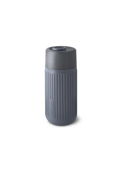 TC-GR015 Black+Blum reisbeker glas - siliconen hoes - grijs