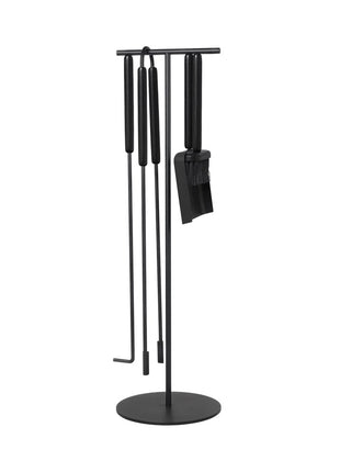 66154 Blomus ASHI haardset 5-delig kleur Zwart Eikenhout