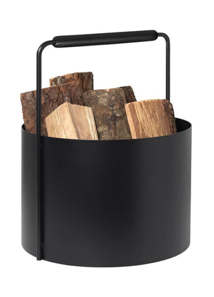 66164 Blomus ASHI Houten mand - kleur Zwart Eikenhout