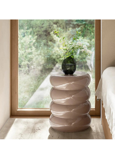 Blomus TORU kruk rond keramiek fungi  67118