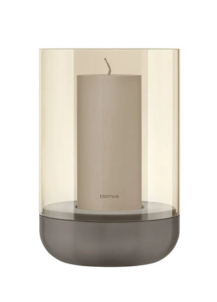 Blomus Calma windlicht / lantaarn L burned metal metallic finish 64719