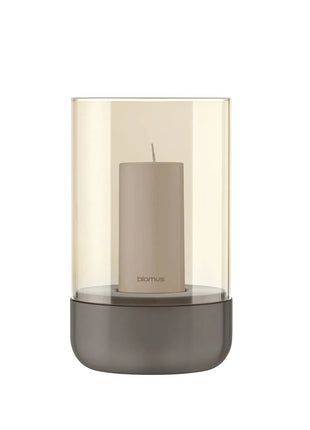 Blomus Calma windlicht / lantaarn M burned metal metallic finish 64718