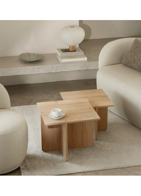 Blomus Engawa bijzettafel eiken, maat S, 45x45 68343