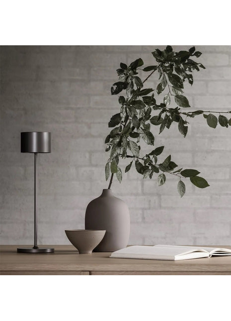 Blomus Farol oplaadbare led lamp - gun metal 66215