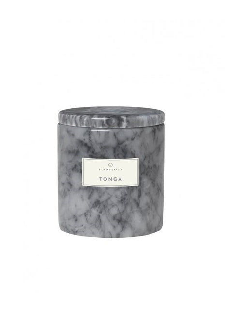 66319 Blomus Frable Tonga geurkaars marmer small 