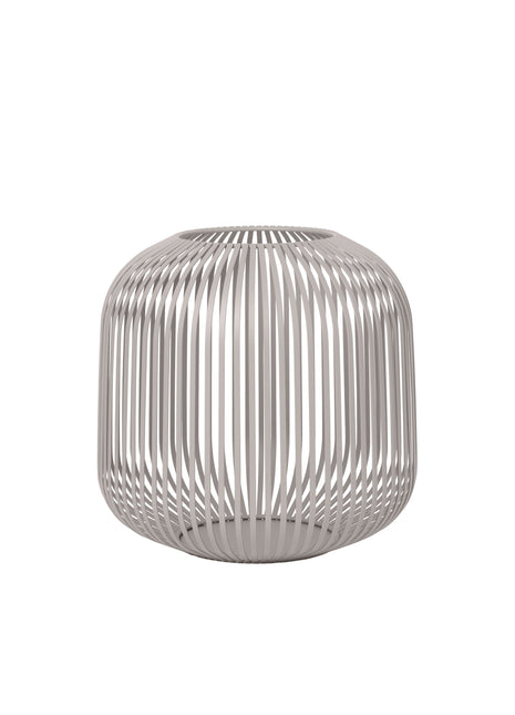 66149 Blomus Lito Lantaarn windlicht staal medium - mourning dove