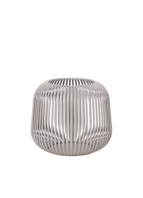 66146 Blomus Lito windlicht / lantaarn staal small / klein - mourning dove