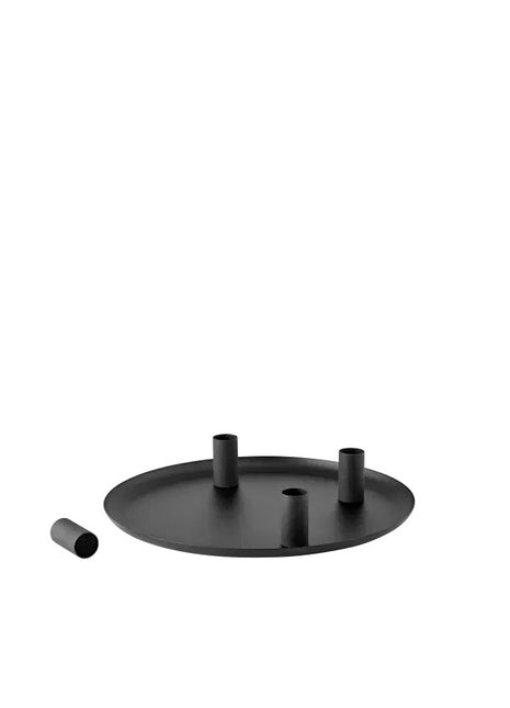 64743 Blomus LOHA kandelaar magneet rond zwart