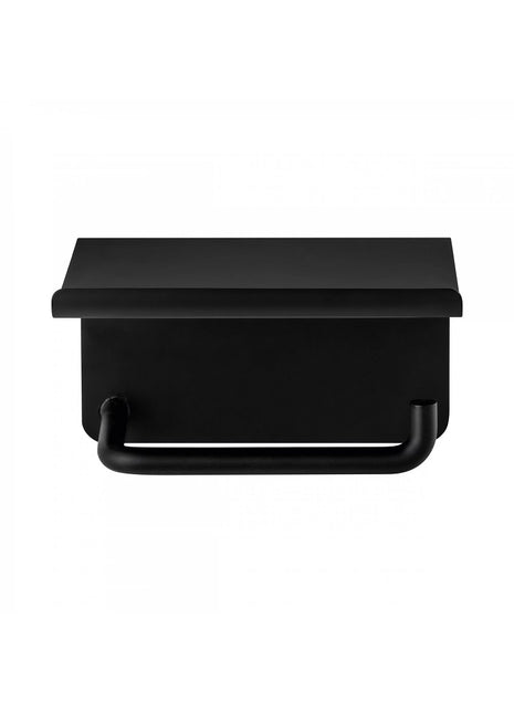 66456 Blomus Modo WC toiletrolhouder met planchet zwart