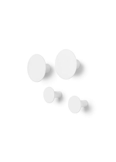 65798 Blomus Ponto set 4 wandhaken - lelie wit