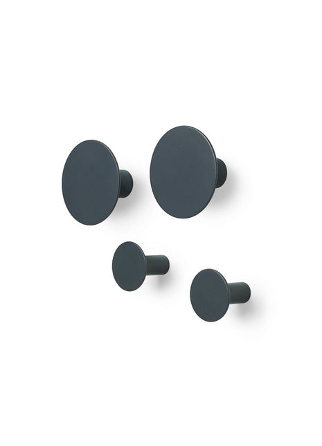 65800 Blomus Ponto set 4 wandhaken - gunmetal