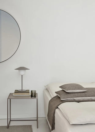 66932 Blomus Rim ronde wandspiegel zwart, helder glas Ø 50 cm