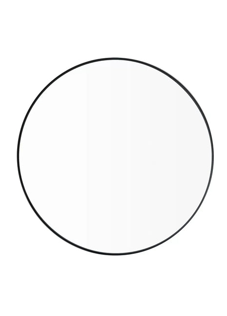 66932 Blomus Rim ronde wandspiegel zwart, helder glas Ø 50 cm