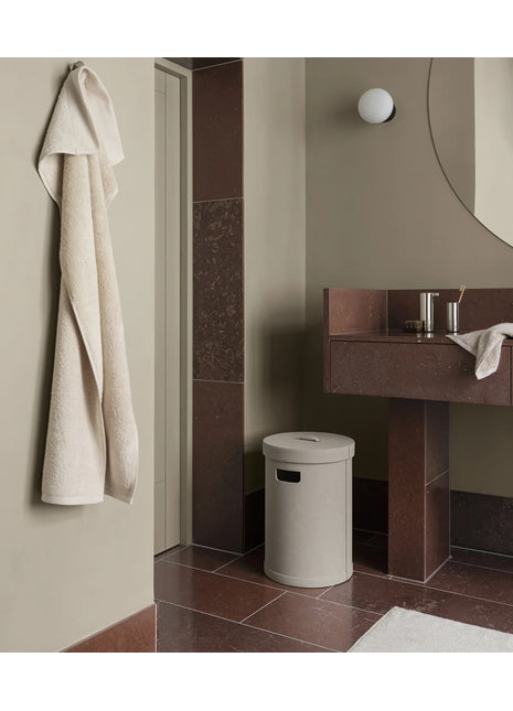 Blomus Sahla luxe wasmand met deksel PU-leer Nomad 67226